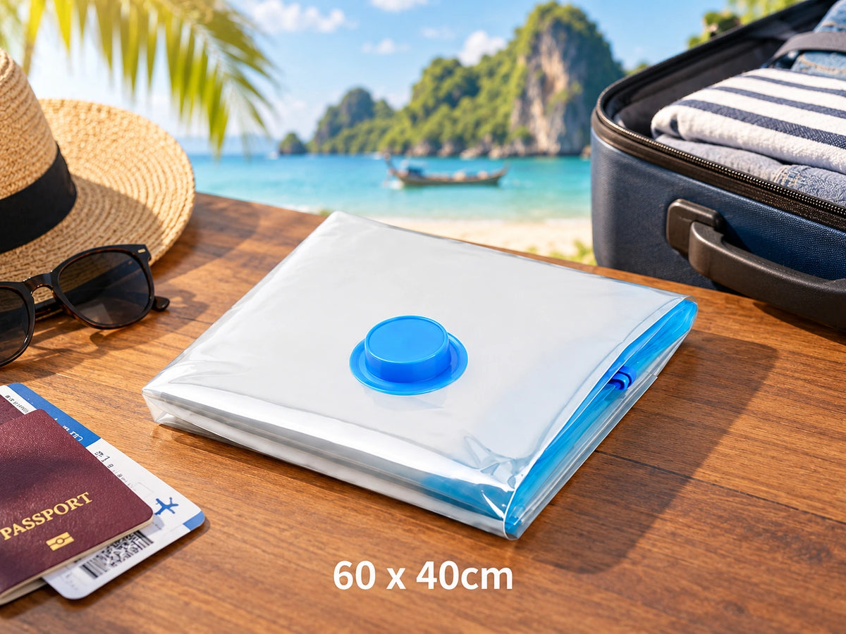 Compact Travel Bags – Waterdichte Vacuümzakken voor Koffer (3x meer ruimte)