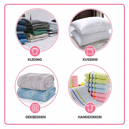 Compact Travel Bags – Waterdichte Vacuümzakken voor Koffer (3x meer ruimte)