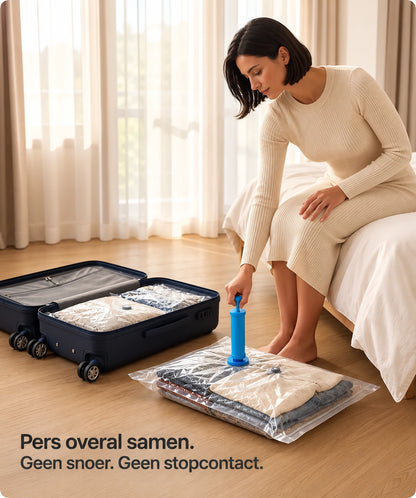 Compact Travel Bags – Waterdichte Vacuümzakken voor Koffer (3x meer ruimte)