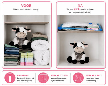 Compact Travel Bags – Waterdichte Vacuümzakken voor Koffer (3x meer ruimte)