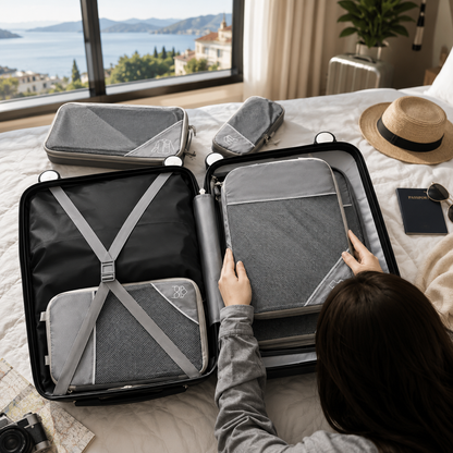 Organize Travel Cubes - Transparante bagageorganizer voor reizigers