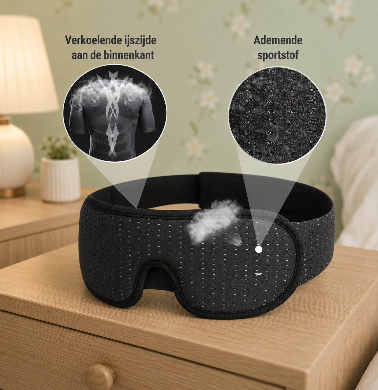 Blackout Comfort Slaapmasker - Premium slaapmasker met 100% lichtblokkering