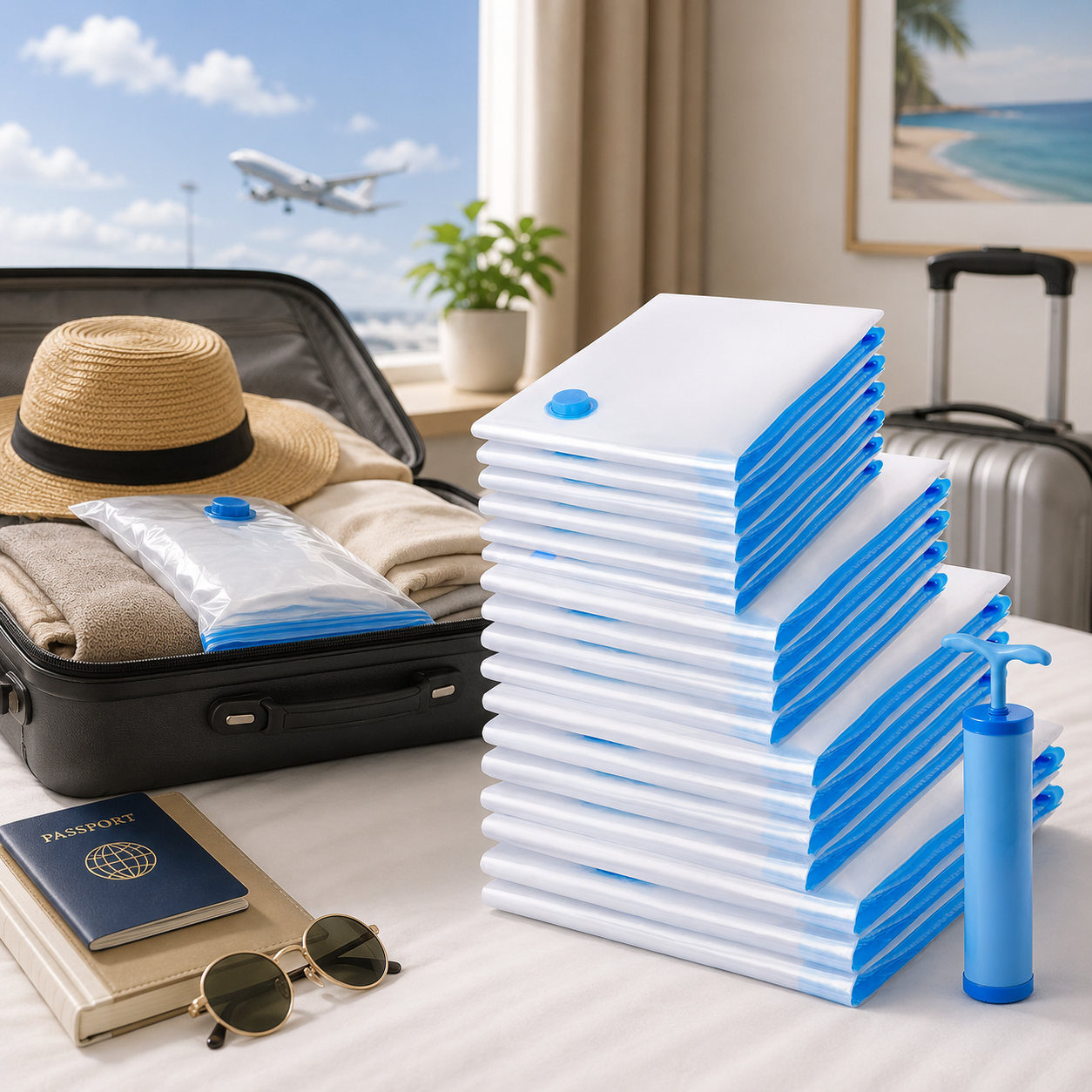 Compact Travel Bags - Vacuumzakken voor intelligente reizigers